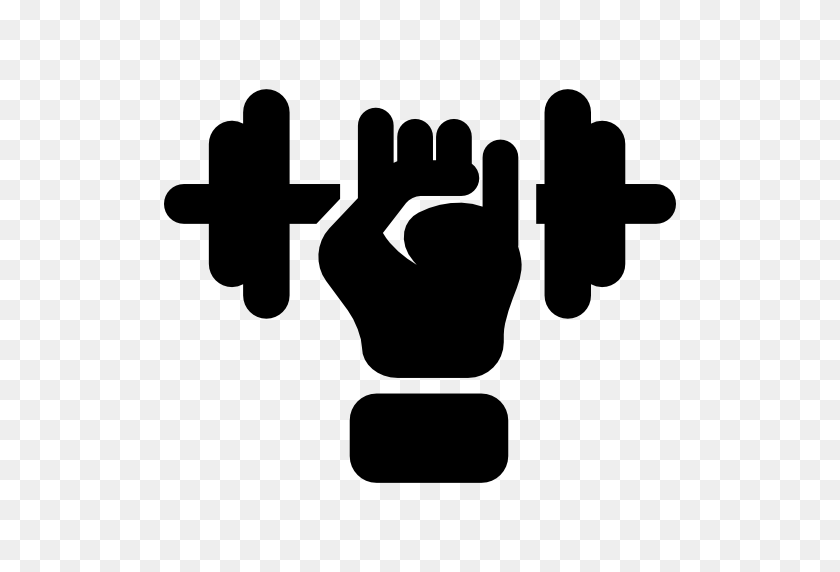 512x512 Hand With A Dumbbell - Dumbell PNG