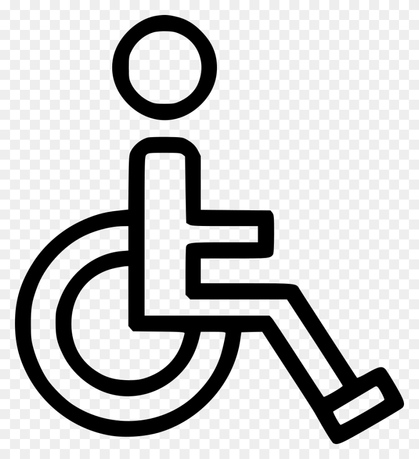 888x980 Handicap Disabled Mark Avatar Png Icon Free Download - Handicap PNG