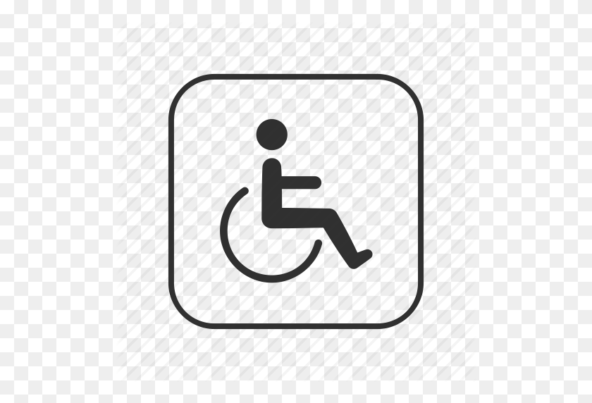 512x512 Инвалид, Парковка Для Инвалидов, Человек С Инвалидностью, Pwd, Pwd - Знак Инвалидности Png