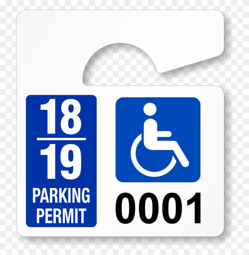 736x800 Handicap Parking Permits - Handicap Sign PNG