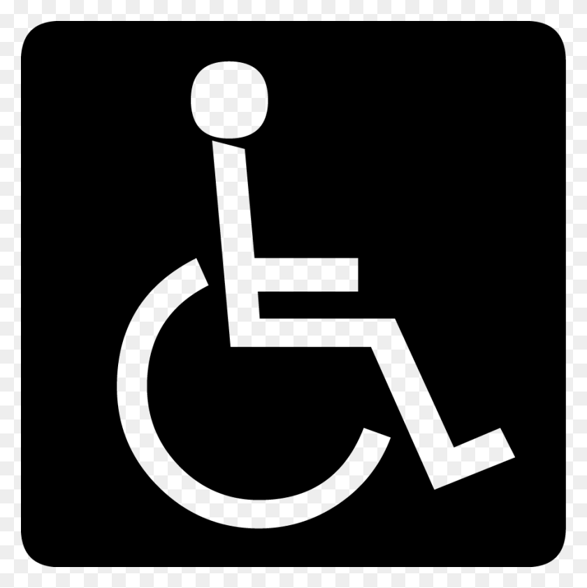898x900 Handicap Sign - Handicap Sign PNG