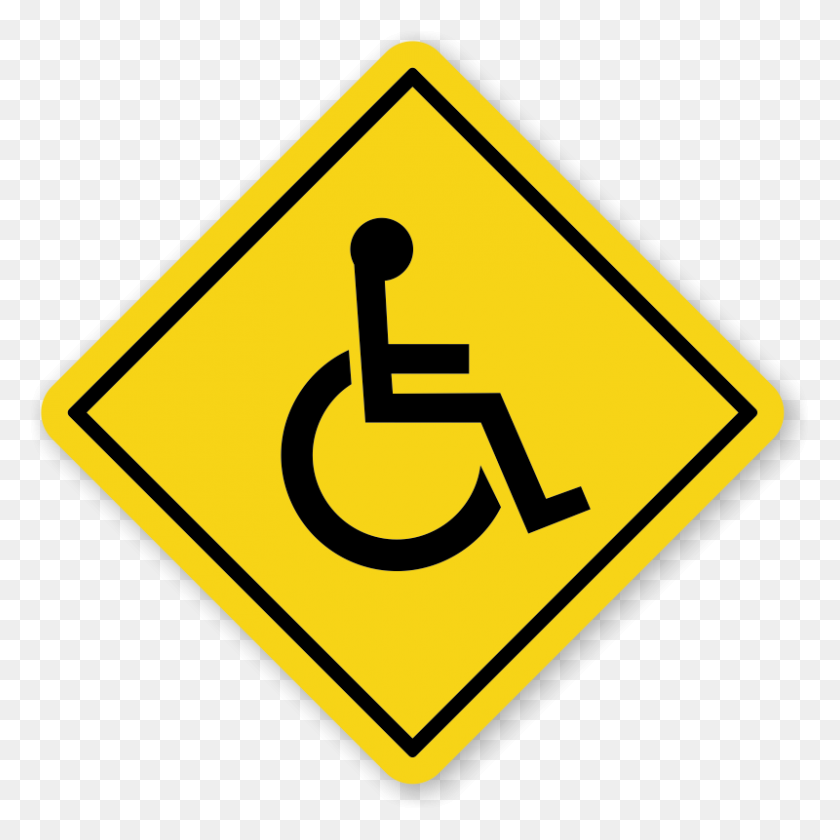 800x800 Handicapped On Board Car Hang Tag And Label, Sku Tg - Handicap Sign PNG