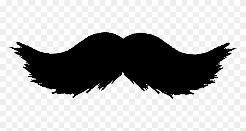 1280x640 Handlebar Moustache Beard Goatee Clip Art - Black Mustache Clipart