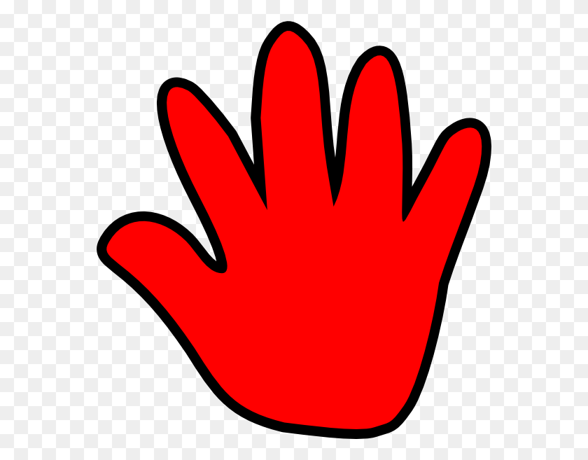 564x597 Красный Отпечаток Руки - Невеста Франкенштейна Клипарт