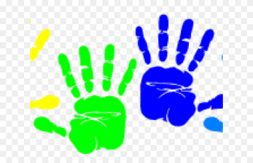 640x480 Handprint Clipart Toddler - Handprint PNG