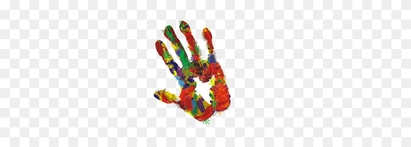 268x240 Handprint Colorful Holi Png - Handprint PNG