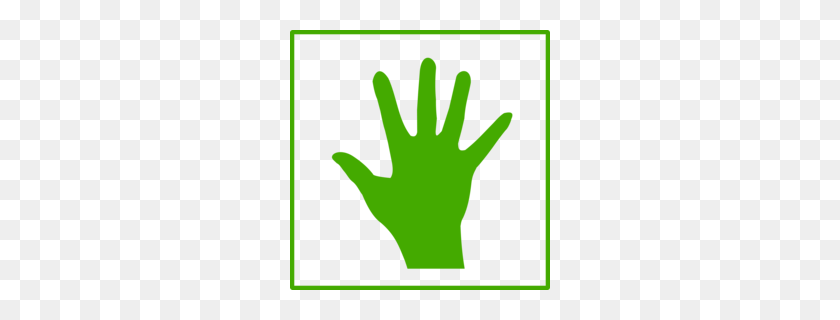 260x260 Handprint Lime Green Clipart - Bloody Handprint Clipart
