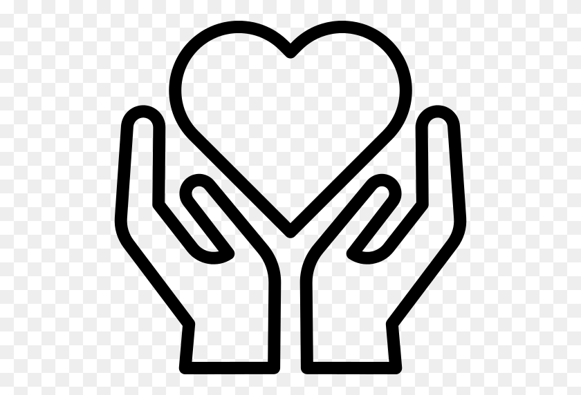 512x512 Hands Holding Heart Png Icon - Holding Hands PNG