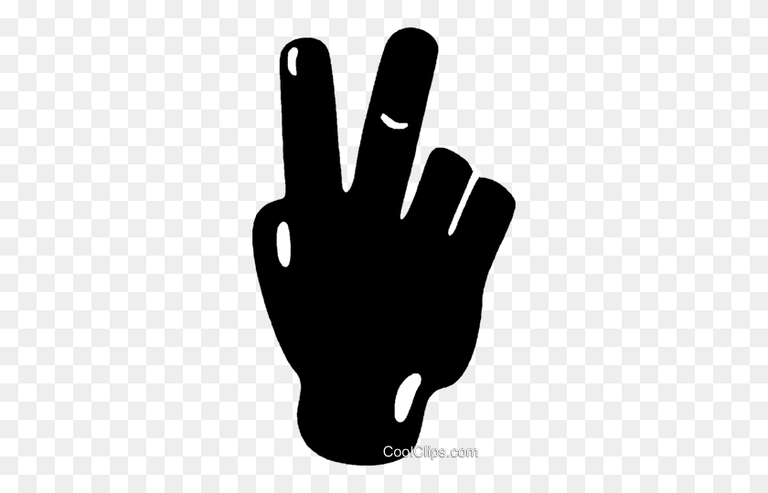 288x480 Hands, Peace Sign Royalty Free Vector Clip Art Illustration - Hand Peace Sign Clip Art