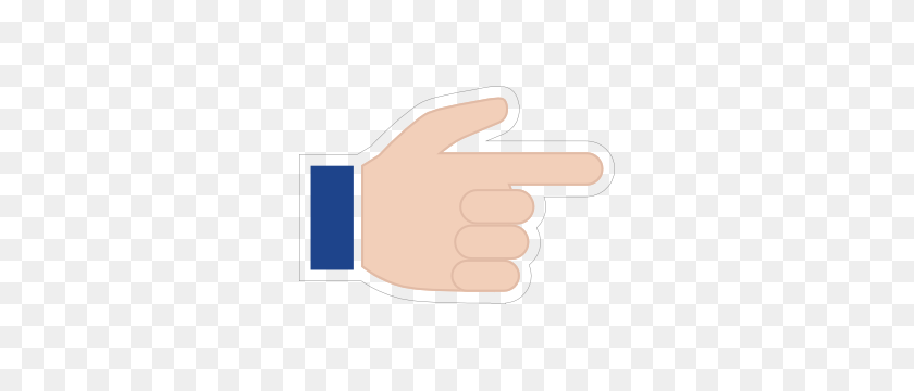 300x300 Hands Pointing With Thumb Up Emoji Sticker - Thumbs Up Emoji PNG