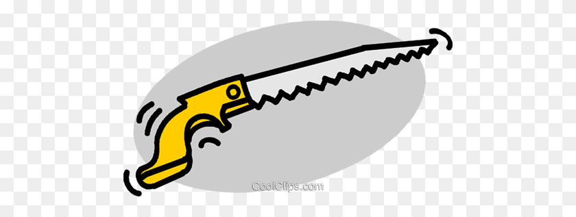 480x257 Handsaw Royalty Free Vector Clip Art Illustration - Hand Saw Clipart