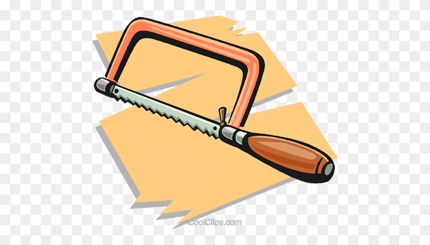 480x419 Handsaw Royalty Free Vector Clip Art Illustration - Hand Saw Clipart
