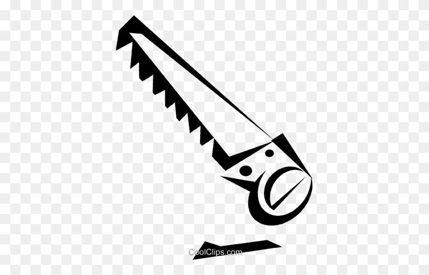 385x480 Handsaw Royalty Free Vector Clip Art Illustration - Hand Saw Clipart