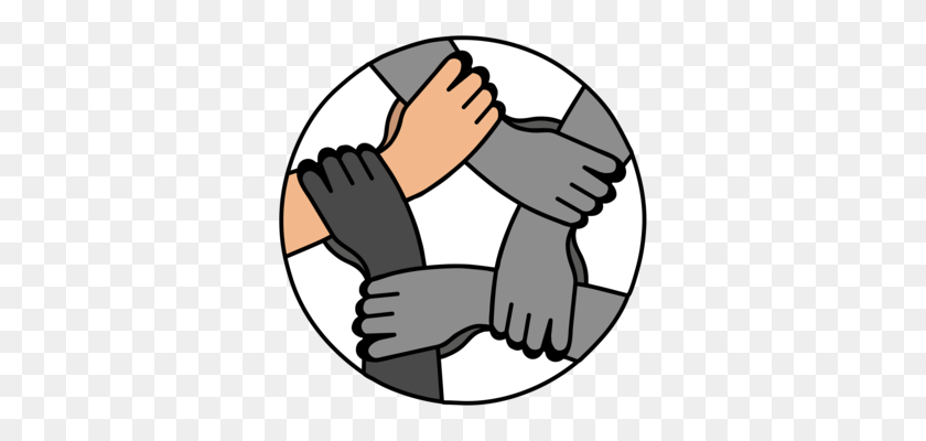 338x340 Handshake Computer Icons Arm Download - Arm Clipart