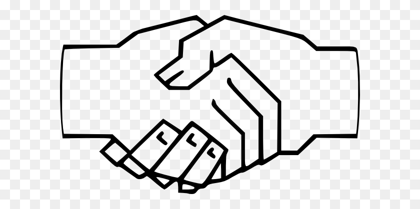 600x359 Handshake Shaking Hands Hand Shake Clip Art Related Cliparts - Cauldron Clipart Black And White
