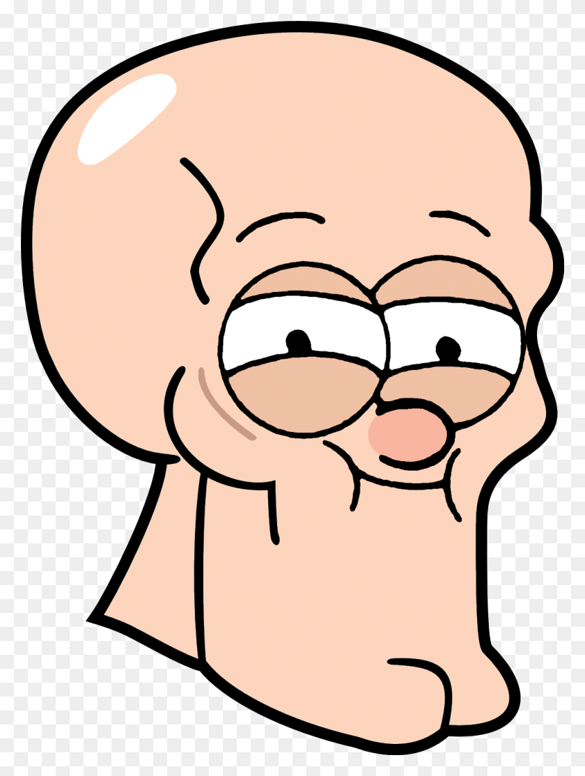 1024x1384 Handsome Jack The Dipper Handsome Squidward Squidward Falling - Squidward Nose PNG