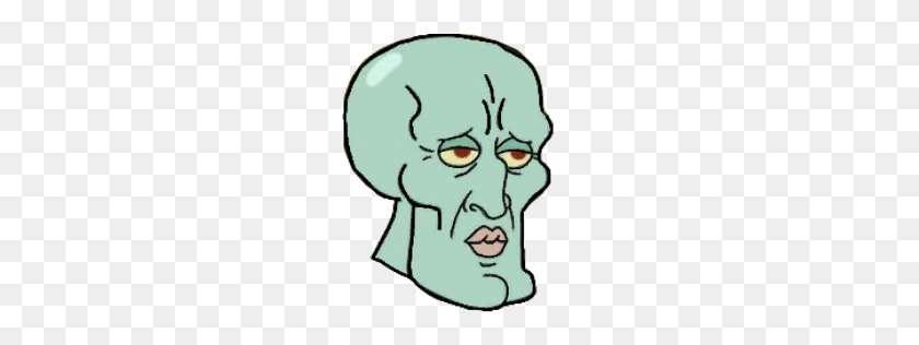 256x256 Handsome Squidward's Face Team Fortress Sprays - Squidward Nose PNG