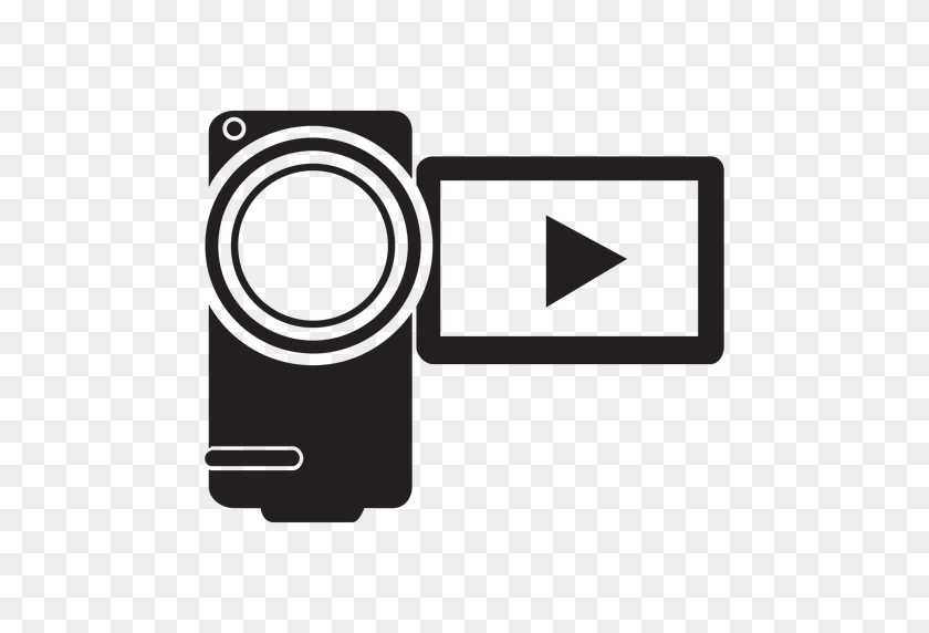 512x512 Handycam Camcorder Flat Icon - Camcorder PNG