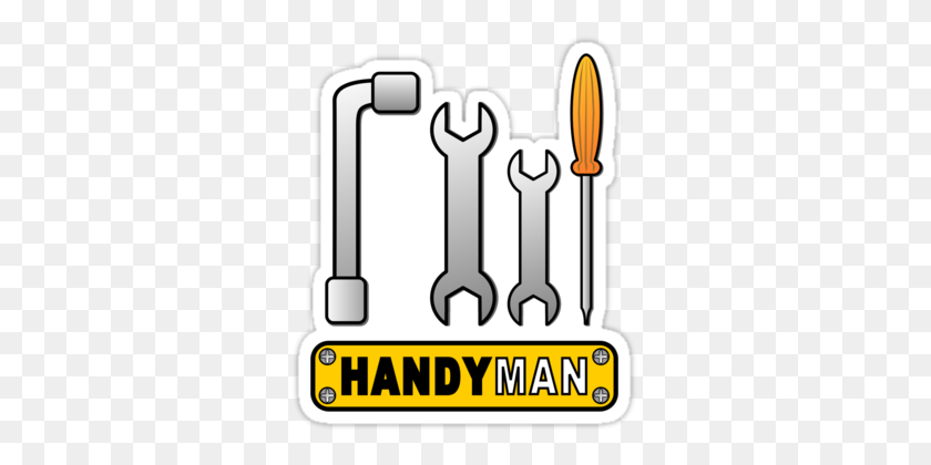 375x360 Handyman Clipart Free To Use Clip Art Resource - Handyman Clipart Black And White