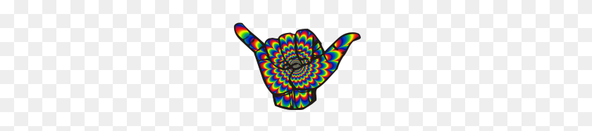 190x127 Hang Loose Psychedelic Hand Logo - Trippy PNG