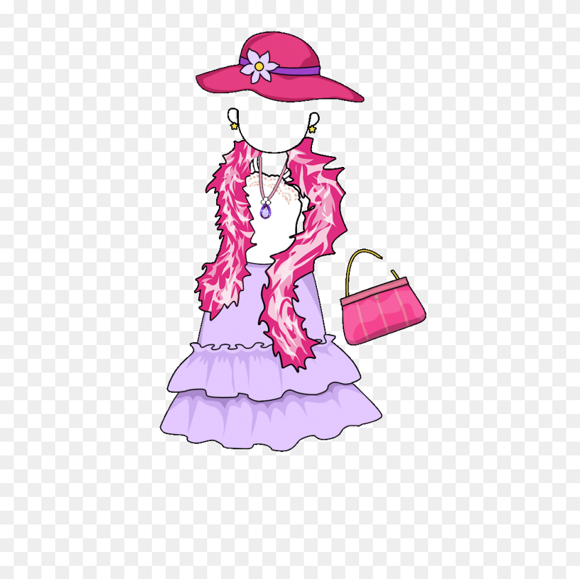 1000x1000 Hanger Clipart Party Dress - Pink Dress Clipart