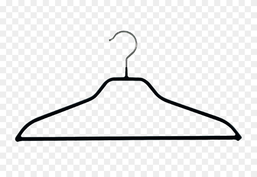 876x585 Hanger Clipart Sketch - Coat Clipart Black And White
