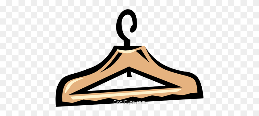 480x318 Hanger Royalty Free Vector Clip Art Illustration - Clothes Hanger Clipart