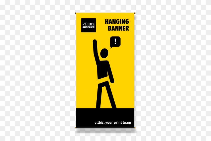 500x500 Hanging Banners Allbiz Supplies - Hanging Banner PNG