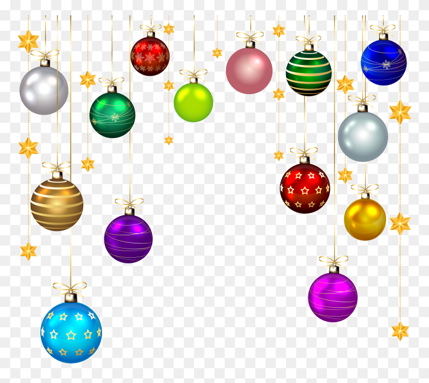 6000x5306 Hanging Christmas Balls Decor Png Clip Art Gallery - Christmas Day Clipart