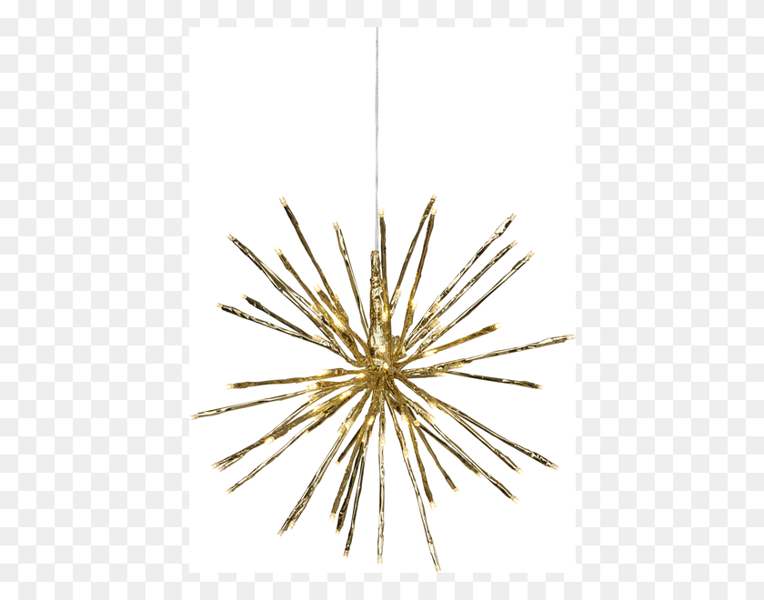 600x600 Hanging Decoration Firework - Gold Fireworks PNG