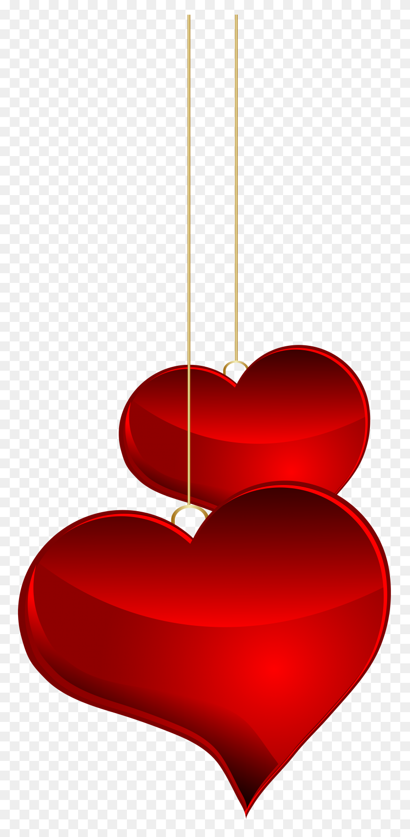3768x8000 Hanging Hearts Transparent Png - Hanging Banner Clipart