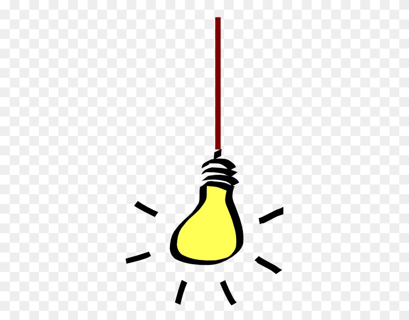 324x599 Hanging Lightbulb Clip Art - Lightbulb Clipart