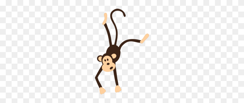 186x296 Hanging Monkey Clip Art - Hanging Spider Clipart
