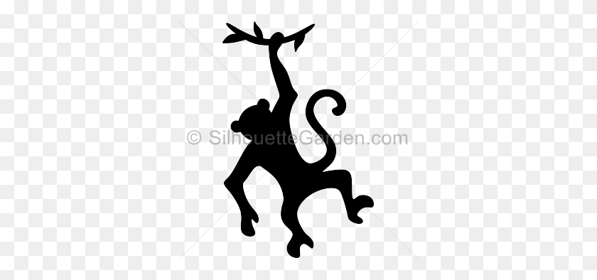 336x334 Hanging Monkey Clipart Image Group - Pom Pom Clipart Black And White
