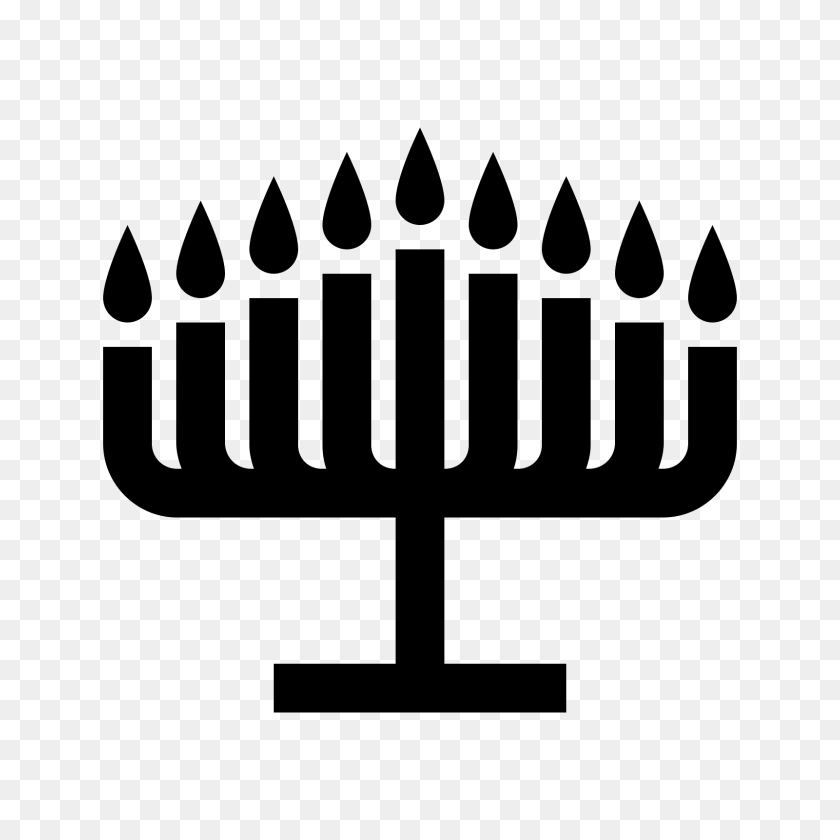 1600x1600 Hanukkah Icon - Menorah Clipart Free