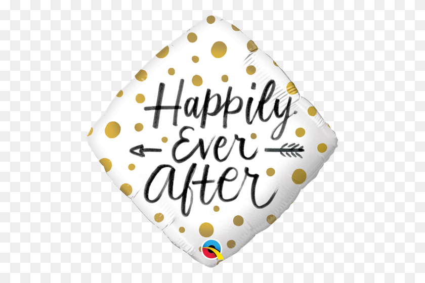 500x500 Happily Ever After Gold Dots Partyhuset Lilleballong - Gold Dots PNG
