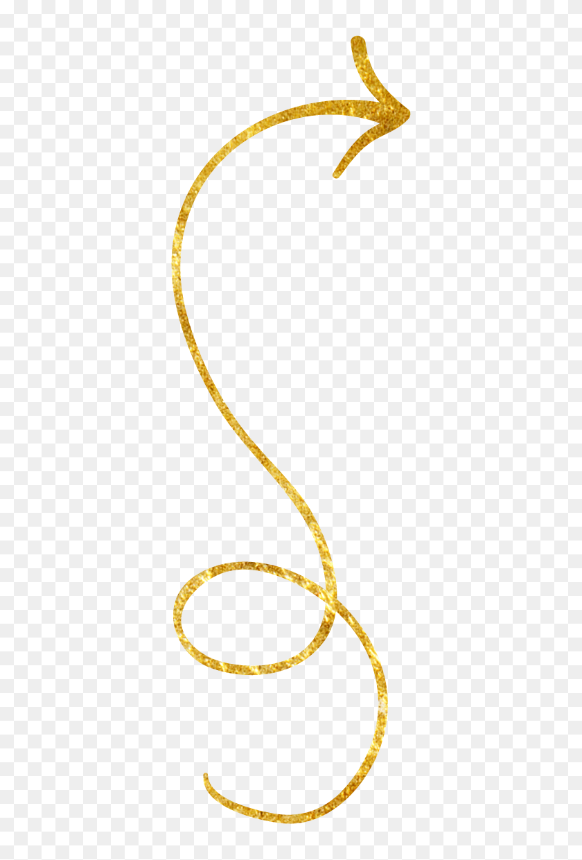 603x1181 Happinessis Gold Hand Drawn Arrows And Dividers - Gold Divider PNG