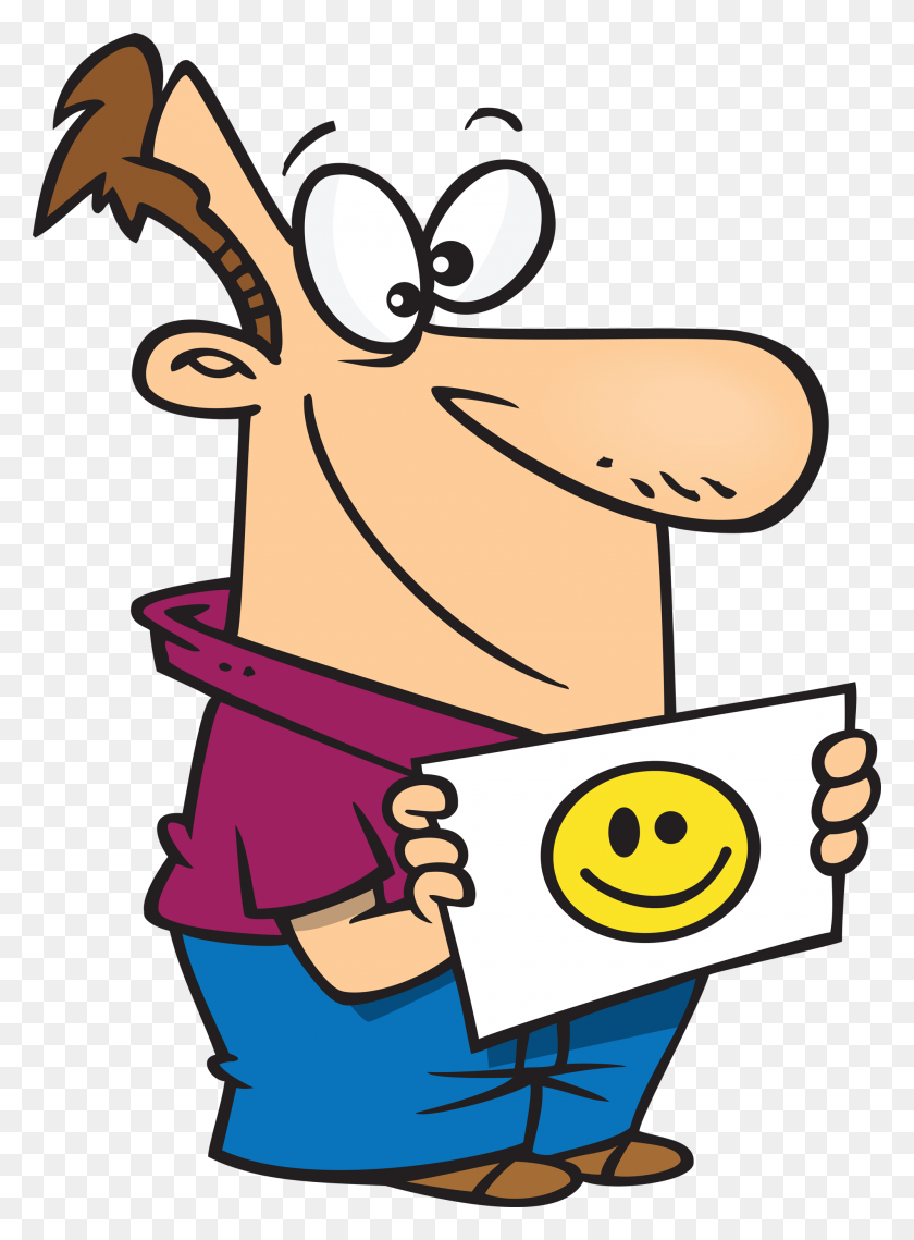 2000x2767 Happy And Satisfied Cartoon Businessman Character Win First Place - Unhappy Clipart