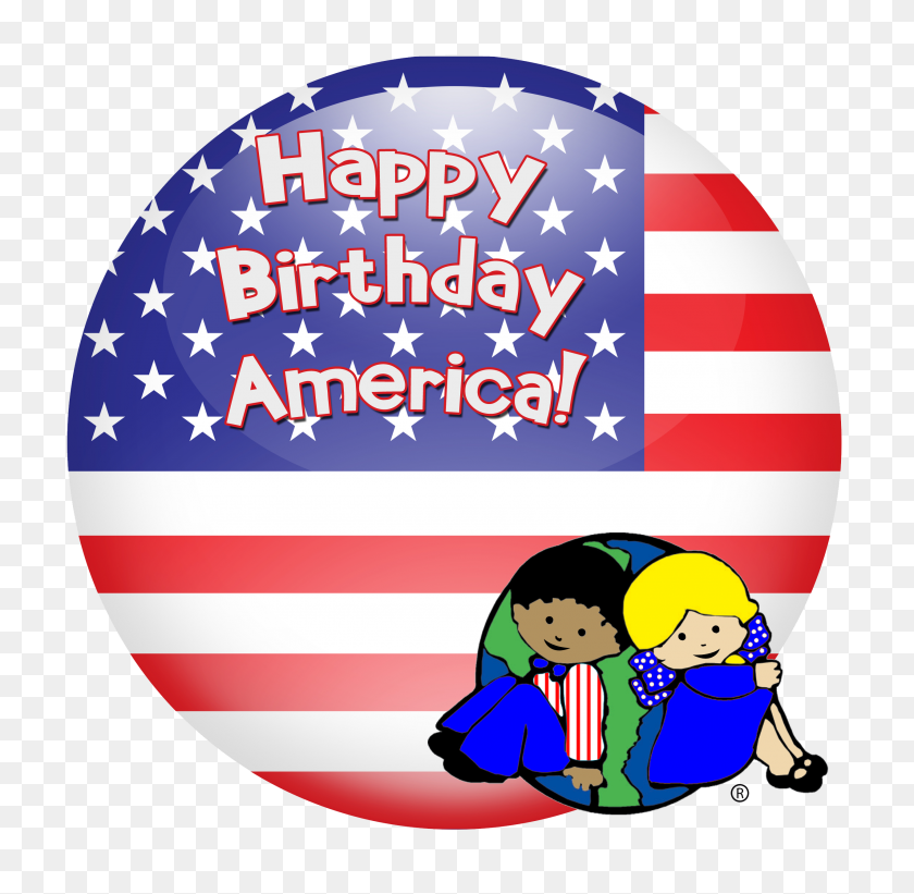 2550x2488 С Днем Рождения Америка Июльских Мероприятий Для Детей - 4 Июля Клипарт