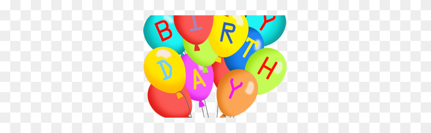 295x200 Happy Birthday Balloons Clipart Happy Birthday World - Happy Birthday Balloons Clip Art