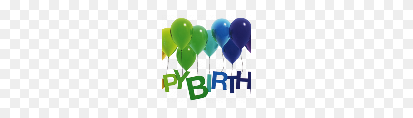 180x180 Happy Birthday Balloons High Quality Png - Happy Birthday Balloons PNG