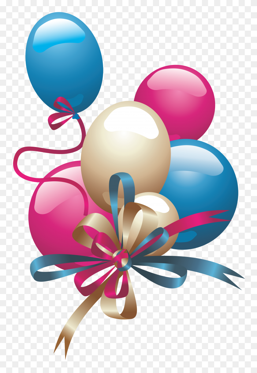 3995x5934 С Днем Рождения Воздушные Шары Png Изображения Картинки - День Рождения Корона Клипарт
