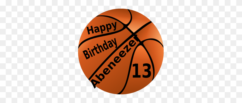 297x298 Happy Birthday Basketball Ab Clip Art - Water Polo Ball Clipart