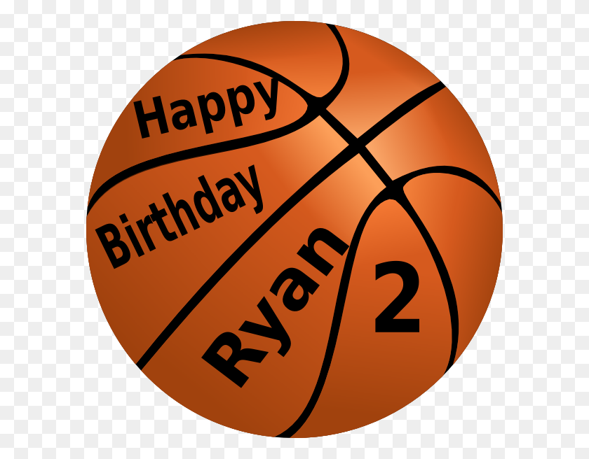 594x596 Happy Birthday Basketball Clip Art - Basketball With Flames Clipart
