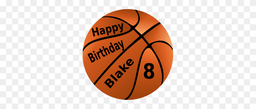 297x298 Happy Birthday Basketball Clip Art - Free Happy Birthday Clipart Graphics