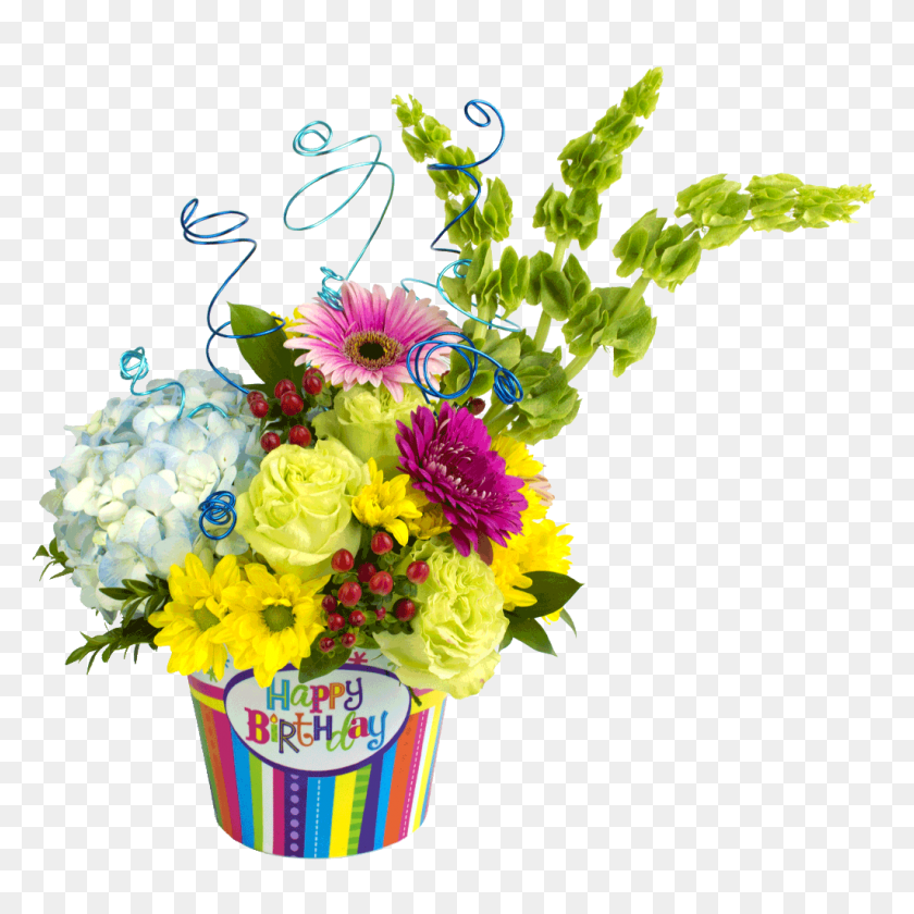 1024x1024 Happy Birthday Celebration Bouquet Designed - Bouquet PNG