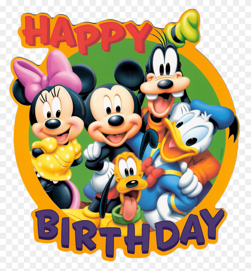 941x1024 Happy Birthday Clipart Mickey Mouse Clubhouse - Mickey Mouse Birthday Clipart