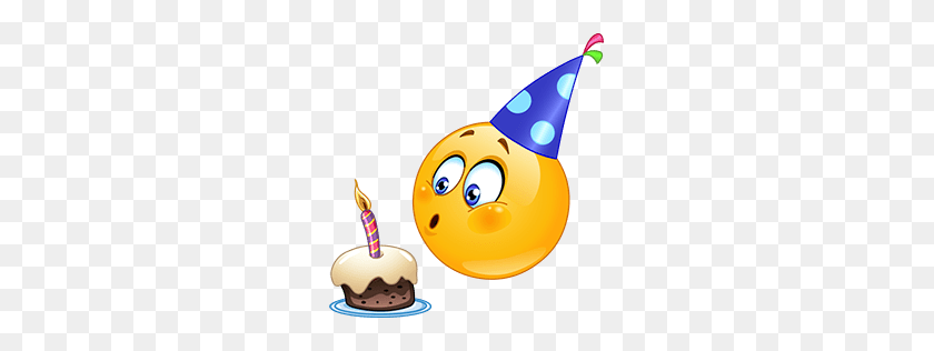 256x256 Feliz Cumpleaños Emoji, Emoticonos Para Imágenes Prediseñadas Feliz Cumpleaños - Cumpleaños Emoji Clipart