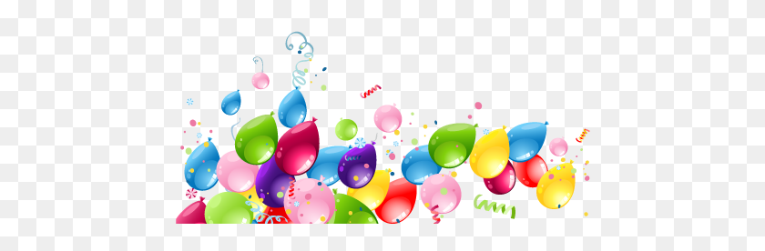 457x216 Happy Birthday Glitter Balloons Clipart Free Clipart - Happy Birthday Glitter Clip Art