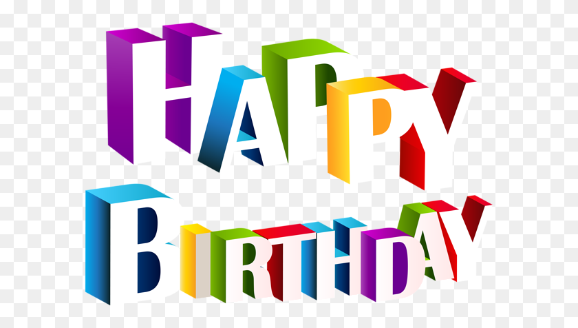 600x416 Happy Birthday Multicolor Png Clip Art Gallery - Happy Birthday PNG Images